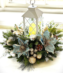Enchanting LED Candle Lantern Centerpiece 22" X 16" H   With 12" Lantern
