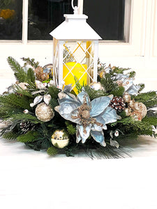 Enchanting LED Candle Lantern Centerpiece 22" X 16" H   With 12" Lantern