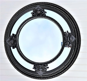 Classy Round Mirror, Wall Mirror, Home Décor, 26" Diameter with 15" Center Mirror