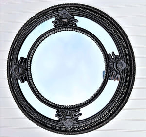 Classy Round Mirror, Wall Mirror, Home Décor, 26" Diameter with 15" Center Mirror