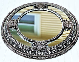 Classy Round Mirror, Wall Mirror, Home Décor, 26" Diameter with 15" Center Mirror