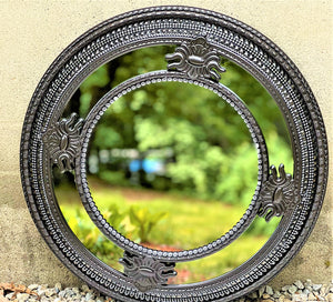 Classy Round Mirror, Wall Mirror, Home Décor, 26" Diameter with 15" Center Mirror