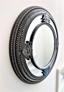 Classy Round Mirror, Wall Mirror, Home Décor, 26" Diameter with 15" Center Mirror