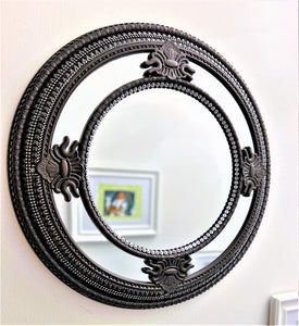 Classy Round Mirror, Wall Mirror, Home Décor, 26" Diameter with 15" Center Mirror