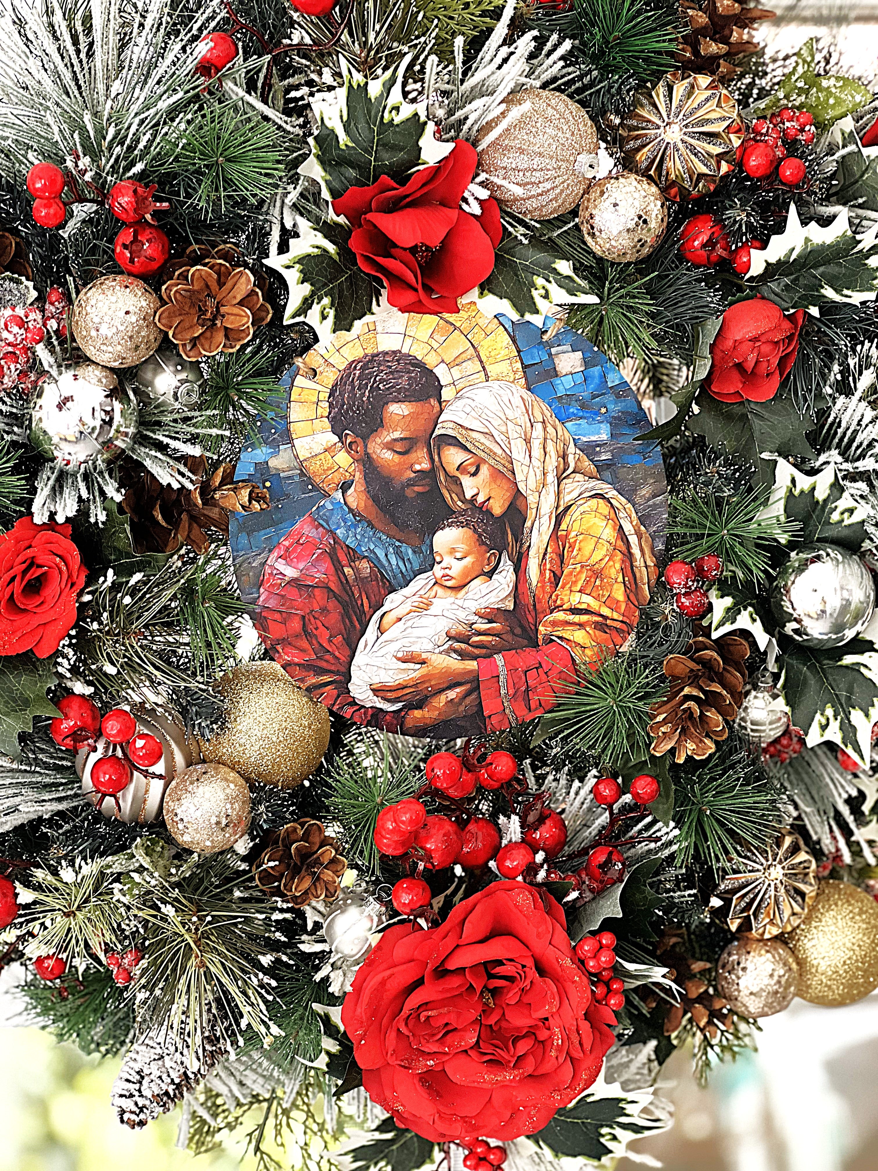 Holiday Wreath- Christmas Wreath- 25" Diameter
