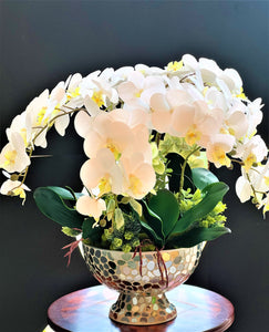 Home Décor, Exotic & Graceful Orchid Centerpiece, 22"H X 24W X8 " Vase