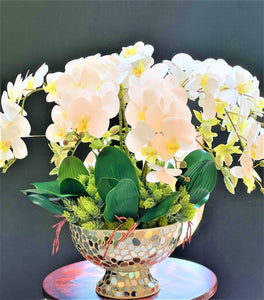 Home Décor, Exotic & Graceful Orchid Centerpiece, 22"H X 24W X8 " Vase