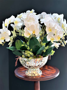 Home Décor, Exotic & Graceful Orchid Centerpiece, 22"H X 24W X8 " Vase