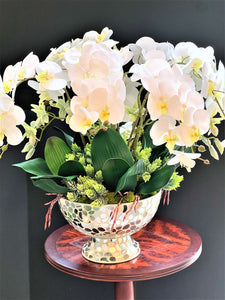 Home Décor, Exotic & Graceful Orchid Centerpiece, 22"H X 24W X8 " Vase