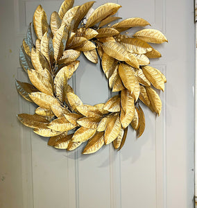 4 Seasons Wreath- Gold Magnolia Wreath- Home Decor 22" Diameter
