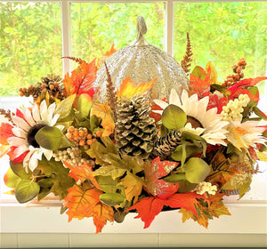 Fall -Glam- Centerpiece22 Diameter X 15 " High