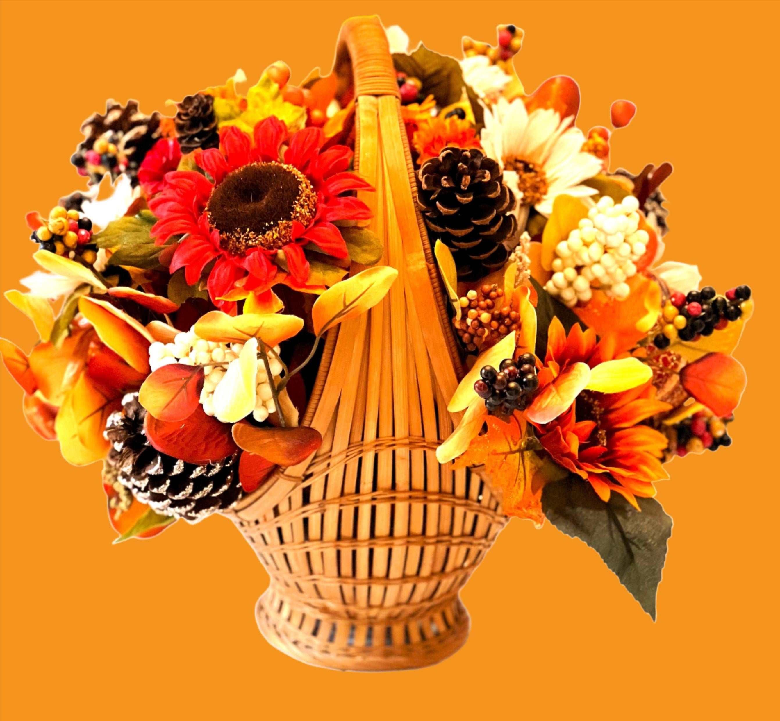 Sunflower Fall Centerpiece, Table Décor, Thanksgiving 18"W X 15"H