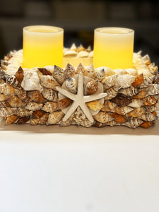 SeaShell Candle holder 11" L X 7"W X 4" H