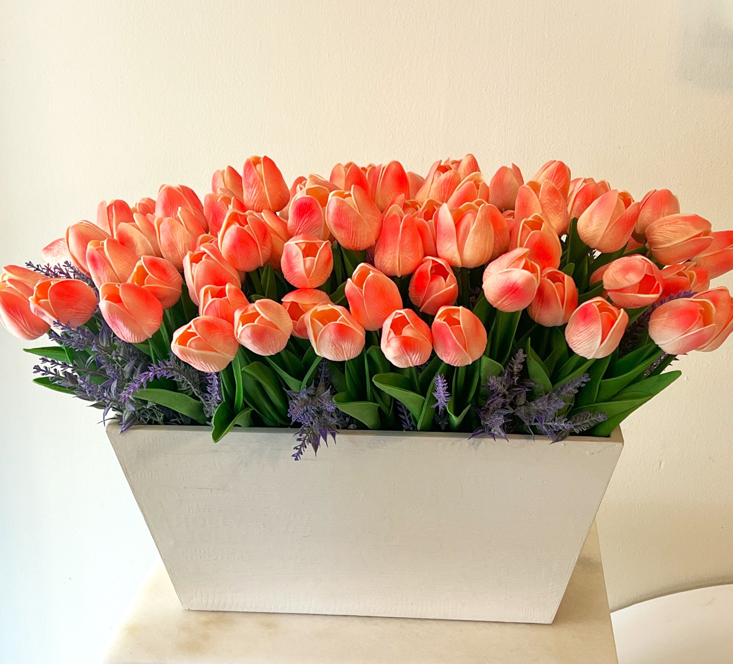 Tulips Centerpiece, 22"L X 14" W