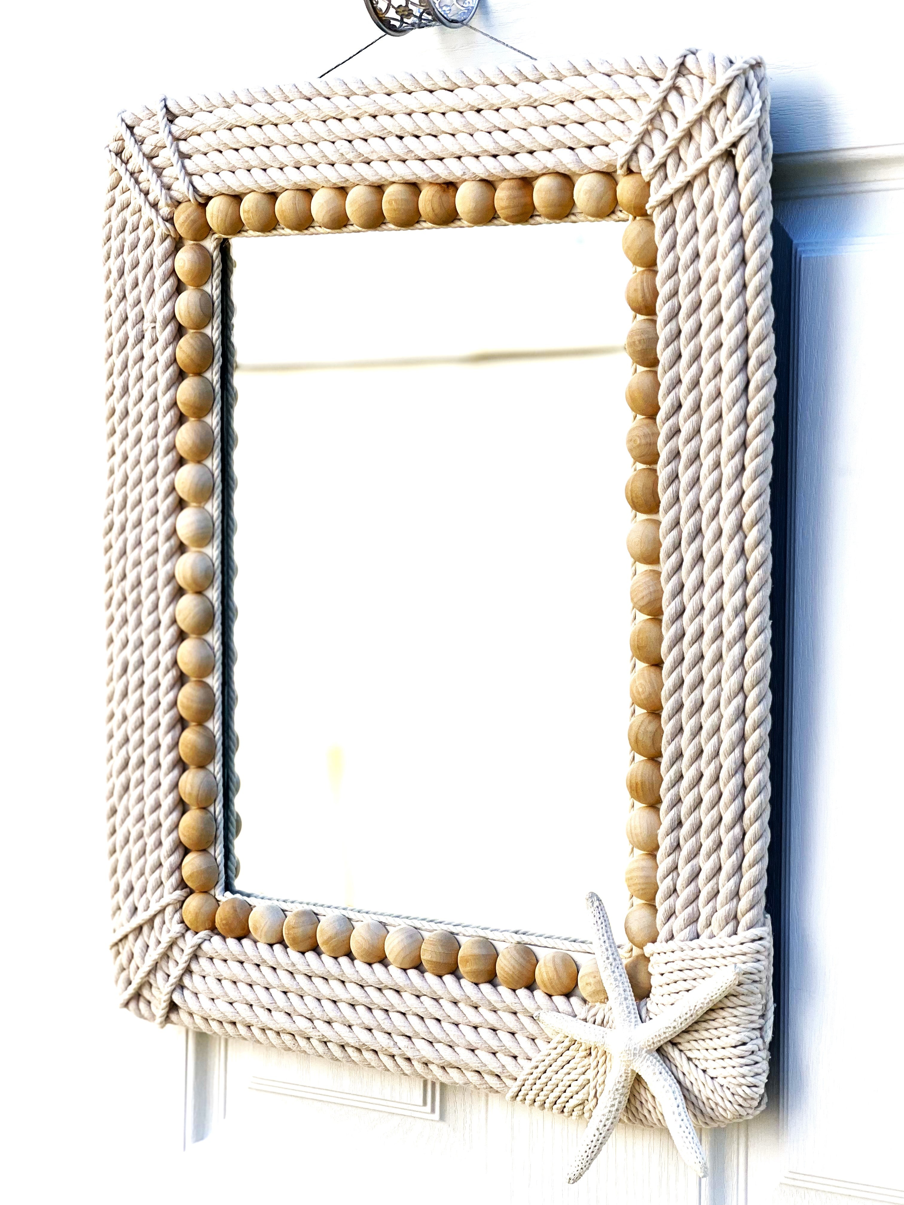 Coastal Haven Mirror- Home Decor-21" L X 17" W Reflecting 15X11 Mirror Glass