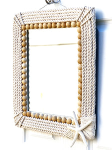 Coastal Haven Mirror- Home Decor-21" L X 17" W Reflecting 15X11 Mirror Glass