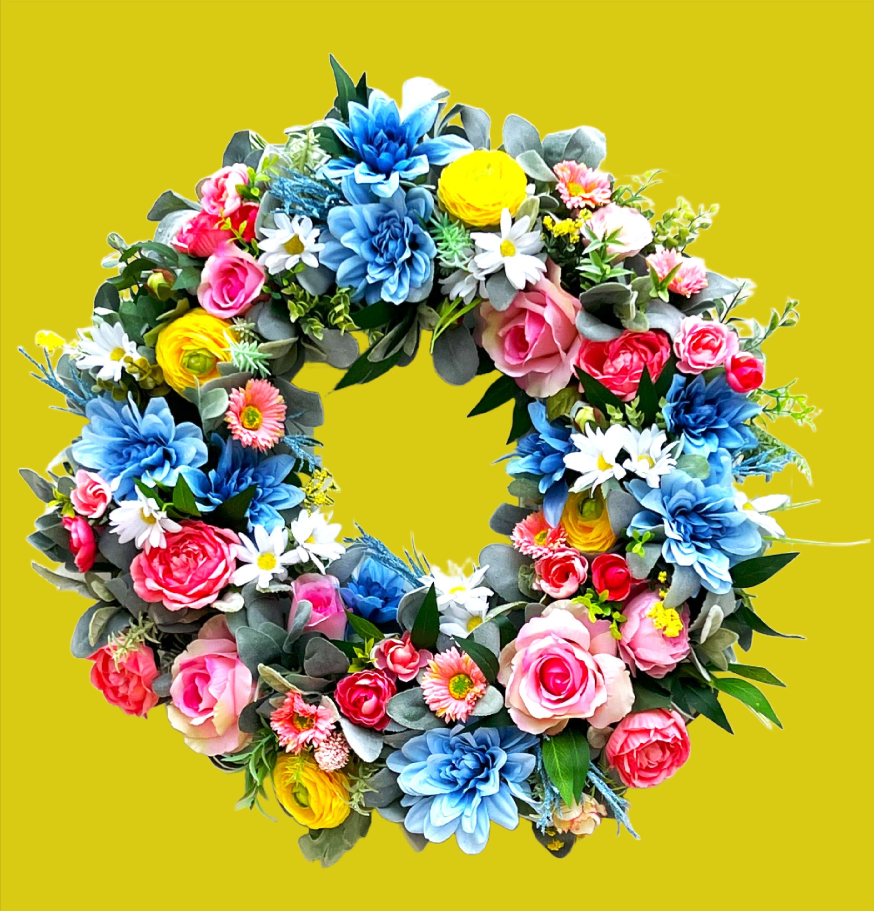 Spring/Summer  Wreath-25 Inches Diameter