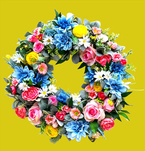 Spring/Summer  Wreath-25 Inches Diameter