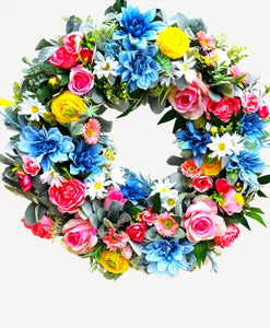 Spring/Summer  Wreath-25 Inches Diameter