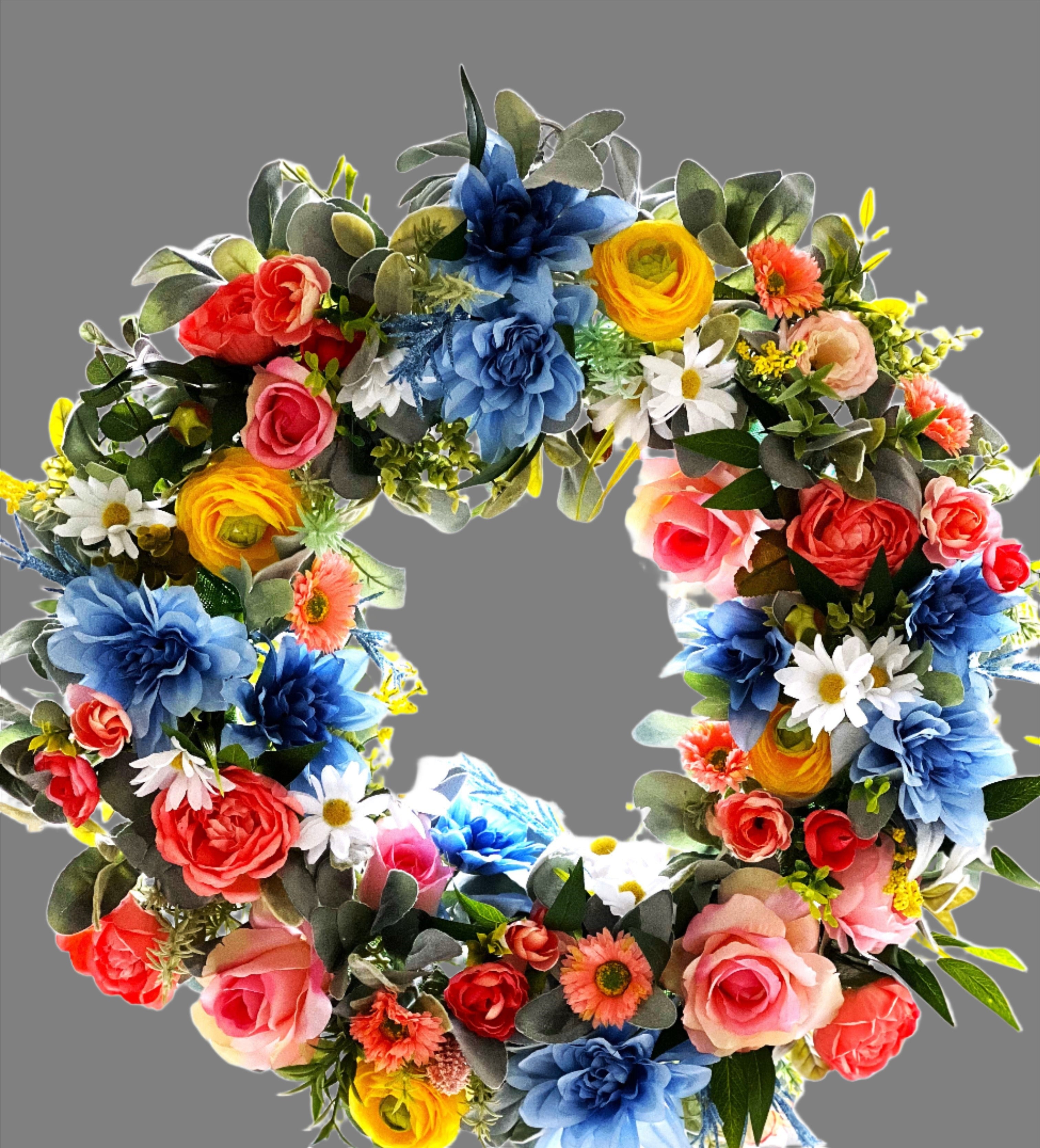 Spring/Summer  Wreath-25 Inches Diameter