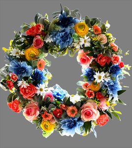Spring/Summer  Wreath-25 Inches Diameter