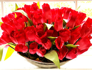 Tulip Centerpiece, Home decor, 24"L X 13"H X 16"W