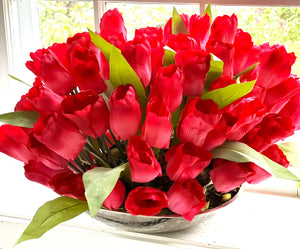 Tulip Centerpiece, Home decor, 24"L X 13"H X 16"W