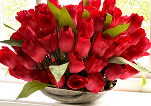 Tulip Centerpiece, Home decor, 24"L X 13"H X 16"W