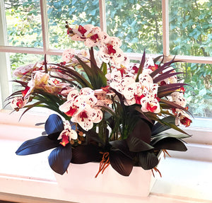 Nature's Gift, Exotic Colorful Orchid- 24"L X 24" W X 22" H