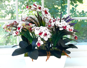 Nature's Gift, Exotic Colorful Orchid- 24"L X 24" W X 22" H