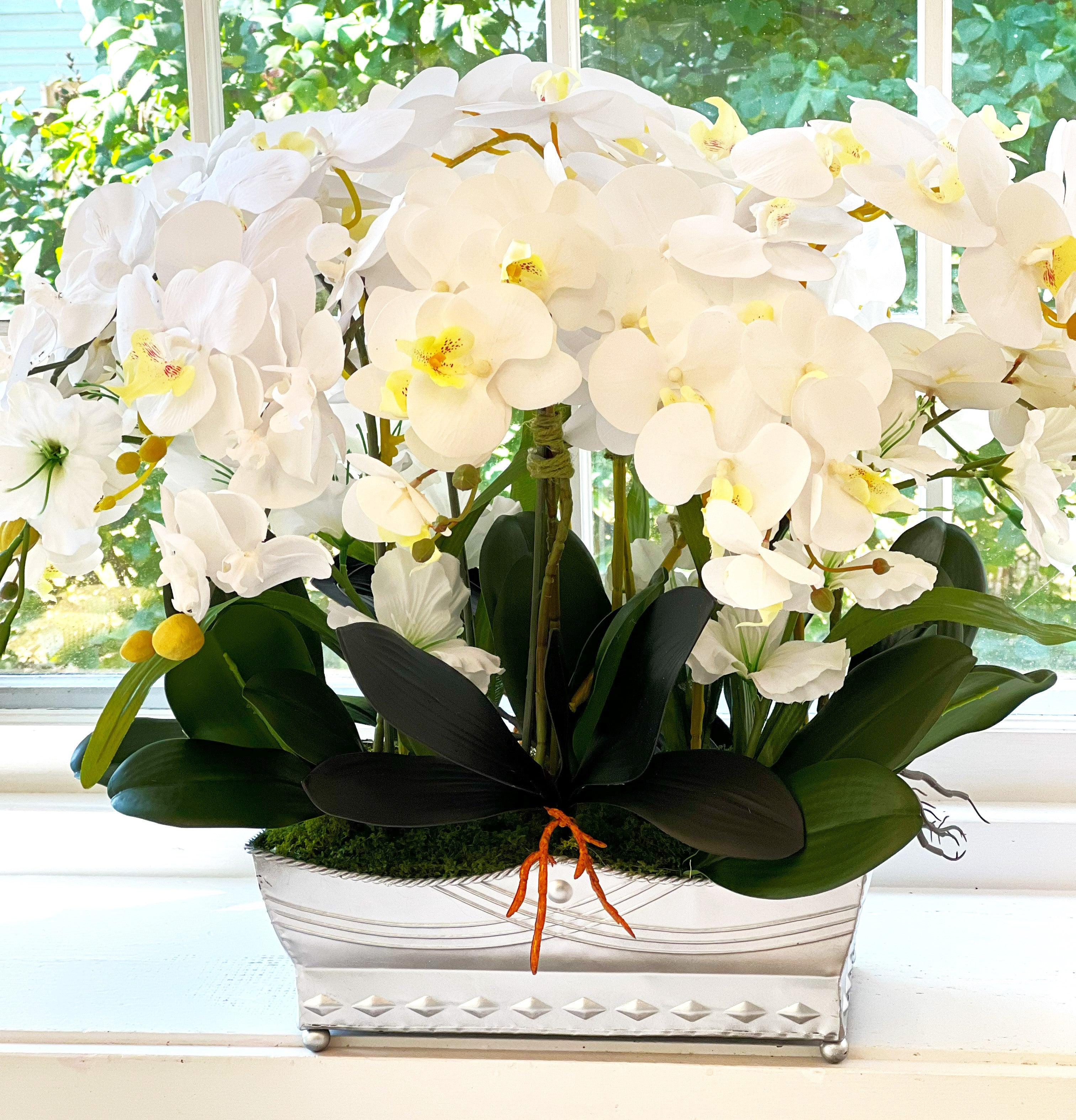 Large Orchid Centerpiece, 21" LX 30" W