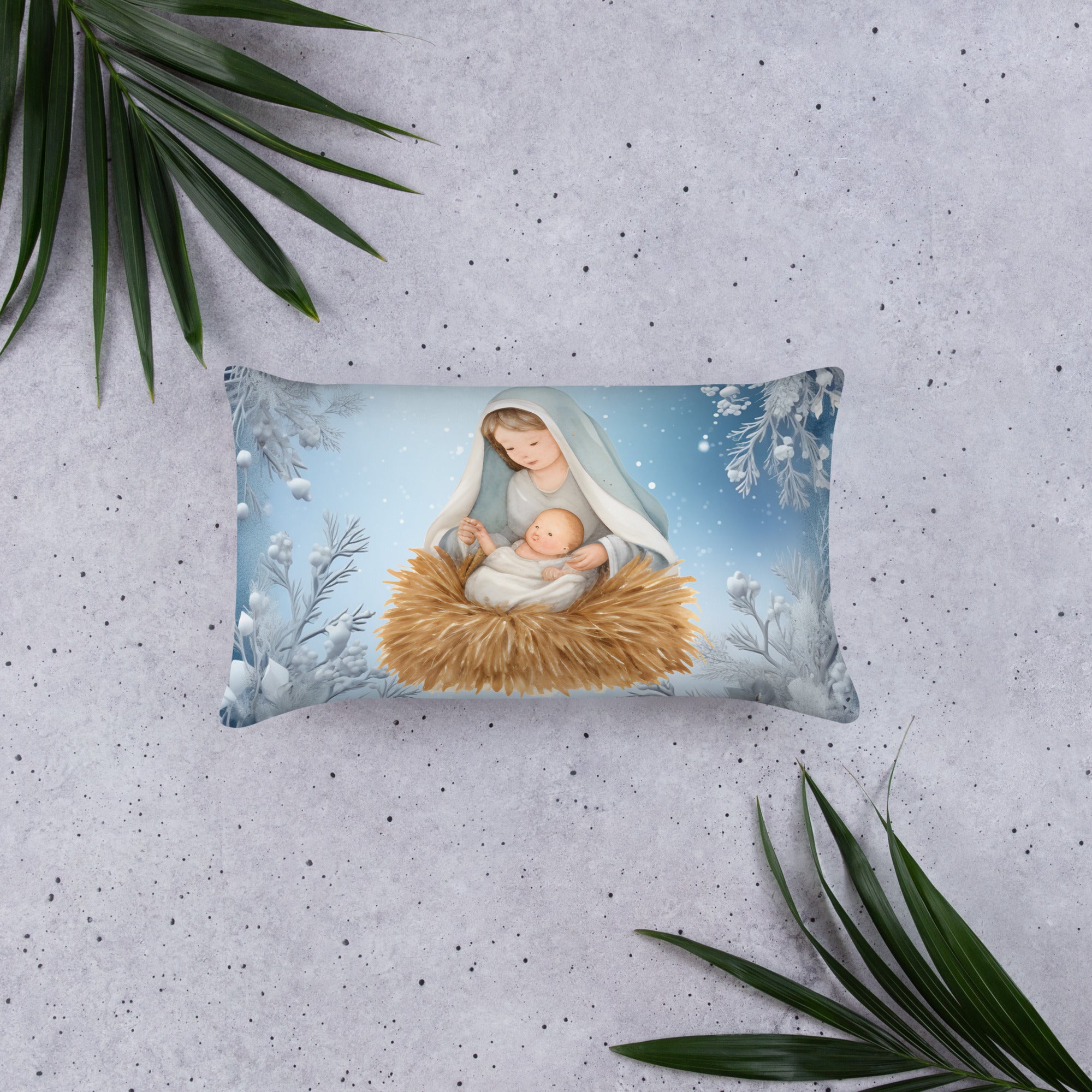 Basic Pillow, Christmas Pillow Decor- Religious Home Xmas Decor 18X18- 20X20 -22X22