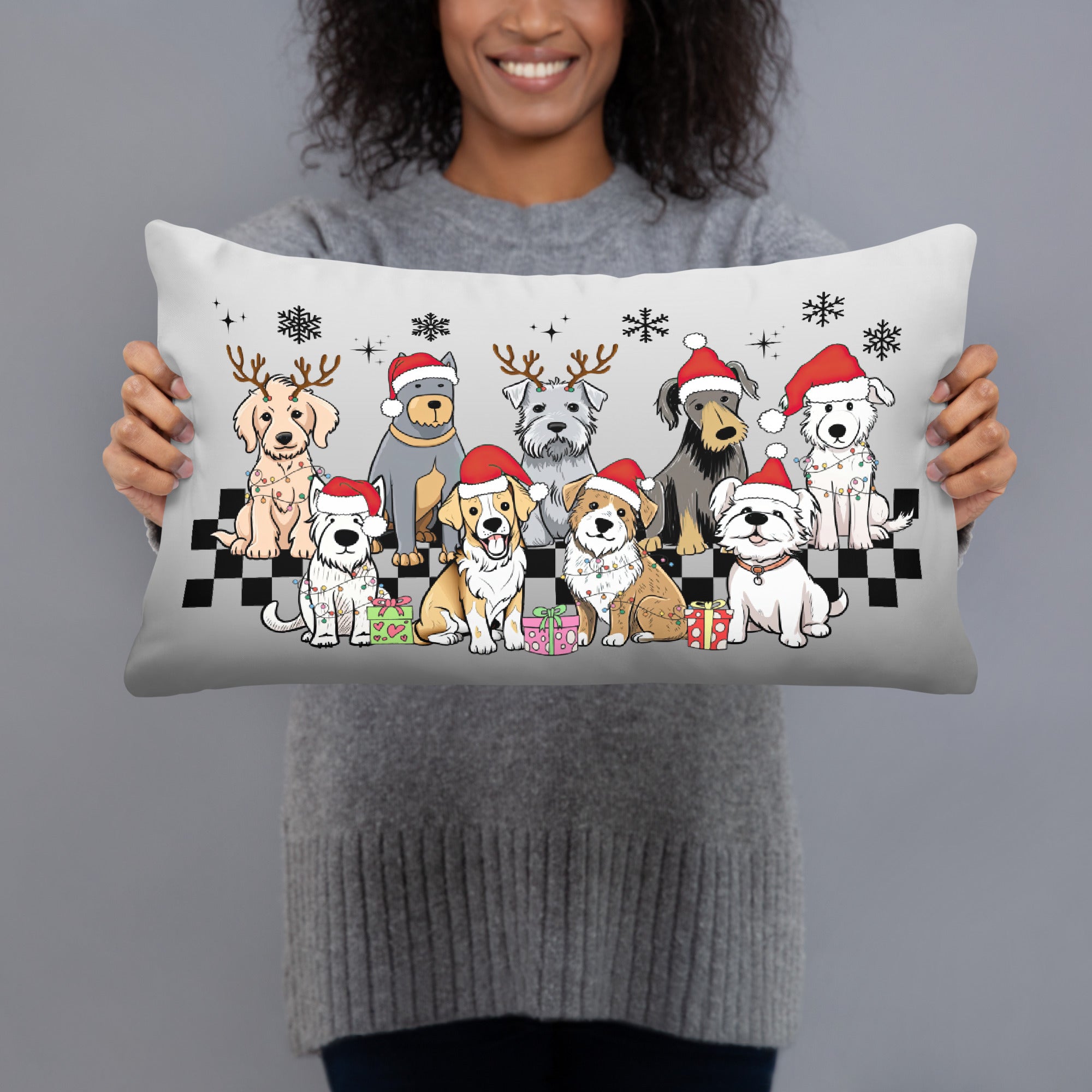 Basic Pillow, Christmas Pillow Decor- 18X18 -  20X12 -22X22