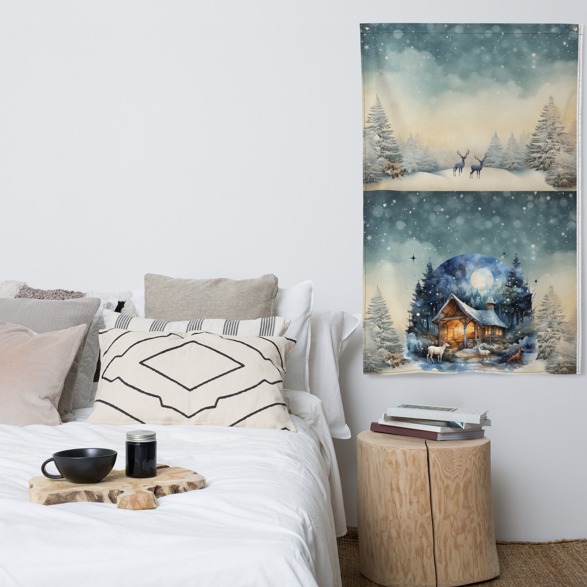 Flag- Holiday Decor,  Christmas Gift, Dorm Decor 34 1/2 X 56 Inches