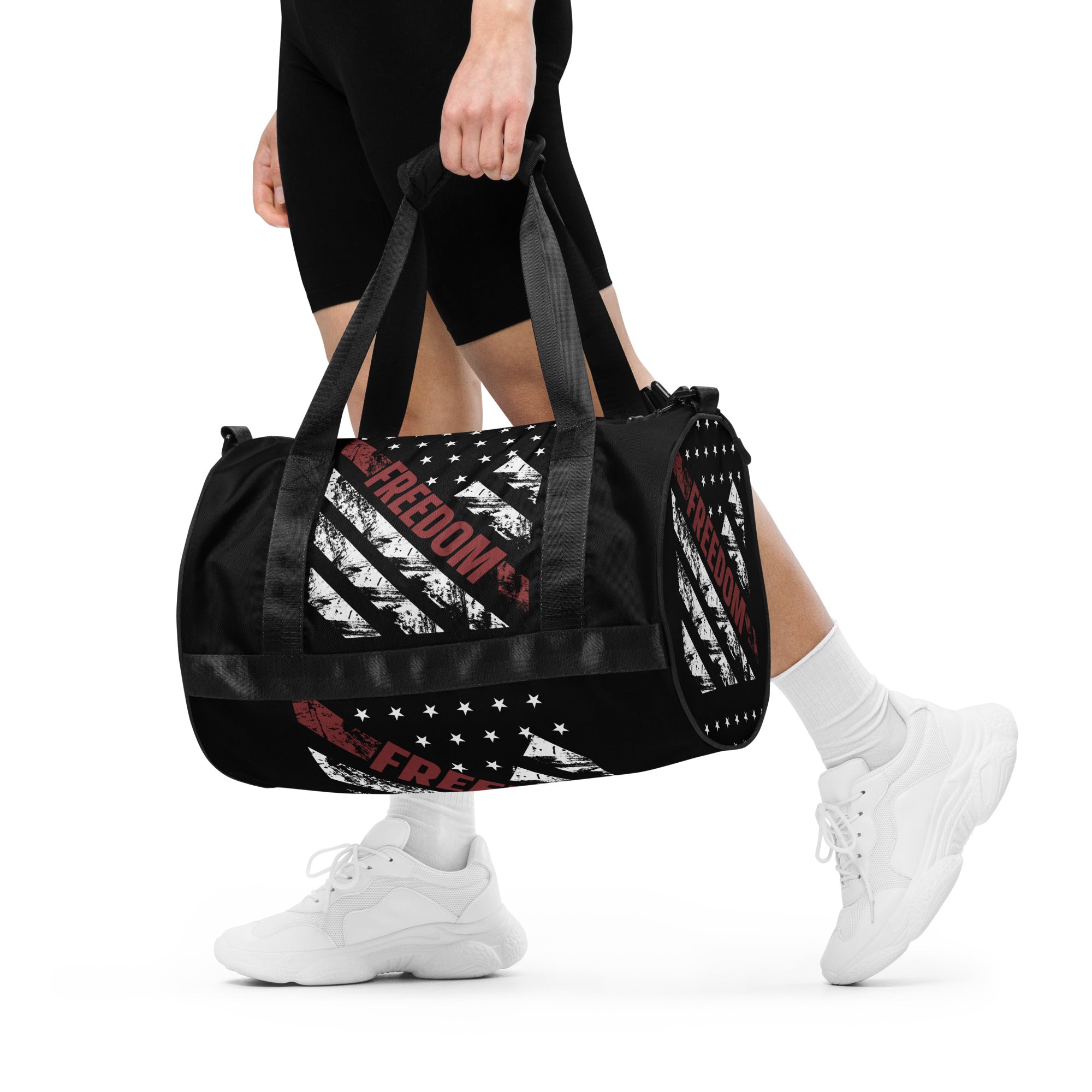 All-over print gym bag, weekend bag,