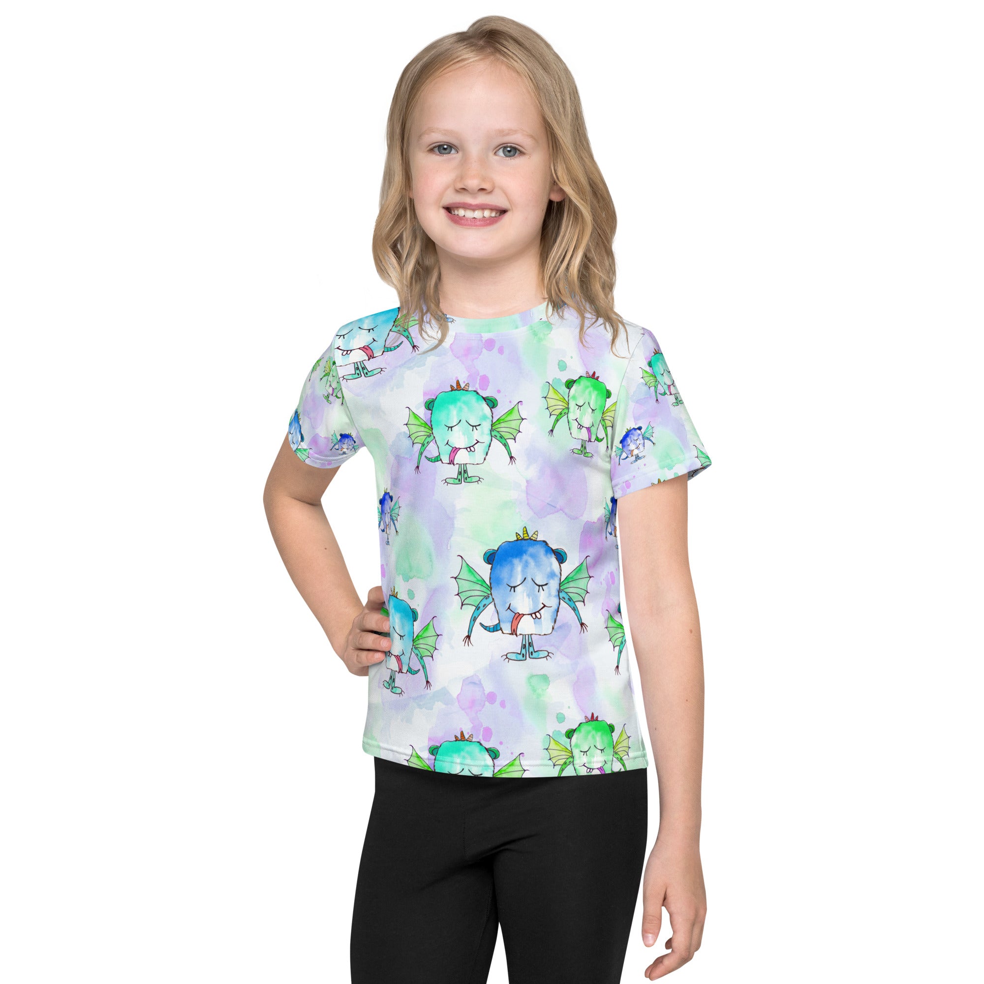 Youth-Kids crew neck t-shirt, colorful design, comfortable t shirt