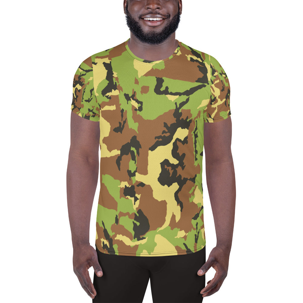 All-Over Print Men's Athletic T-shirt, Military T Shirt