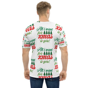 Men's t-shirt, All I Want for Xmas T Shirt, Men's Gift