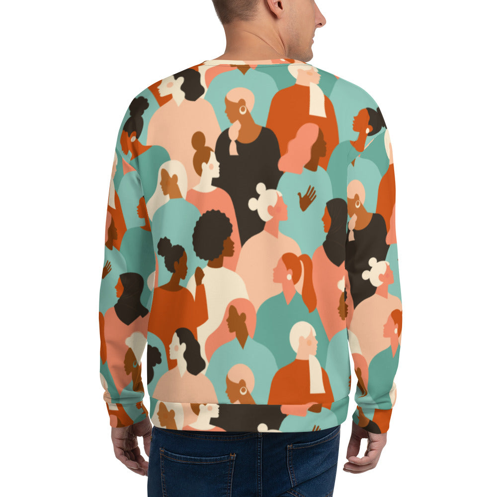 Unisex Sweatshirt, Multicolor, Everyday, Modern Sweatshirt