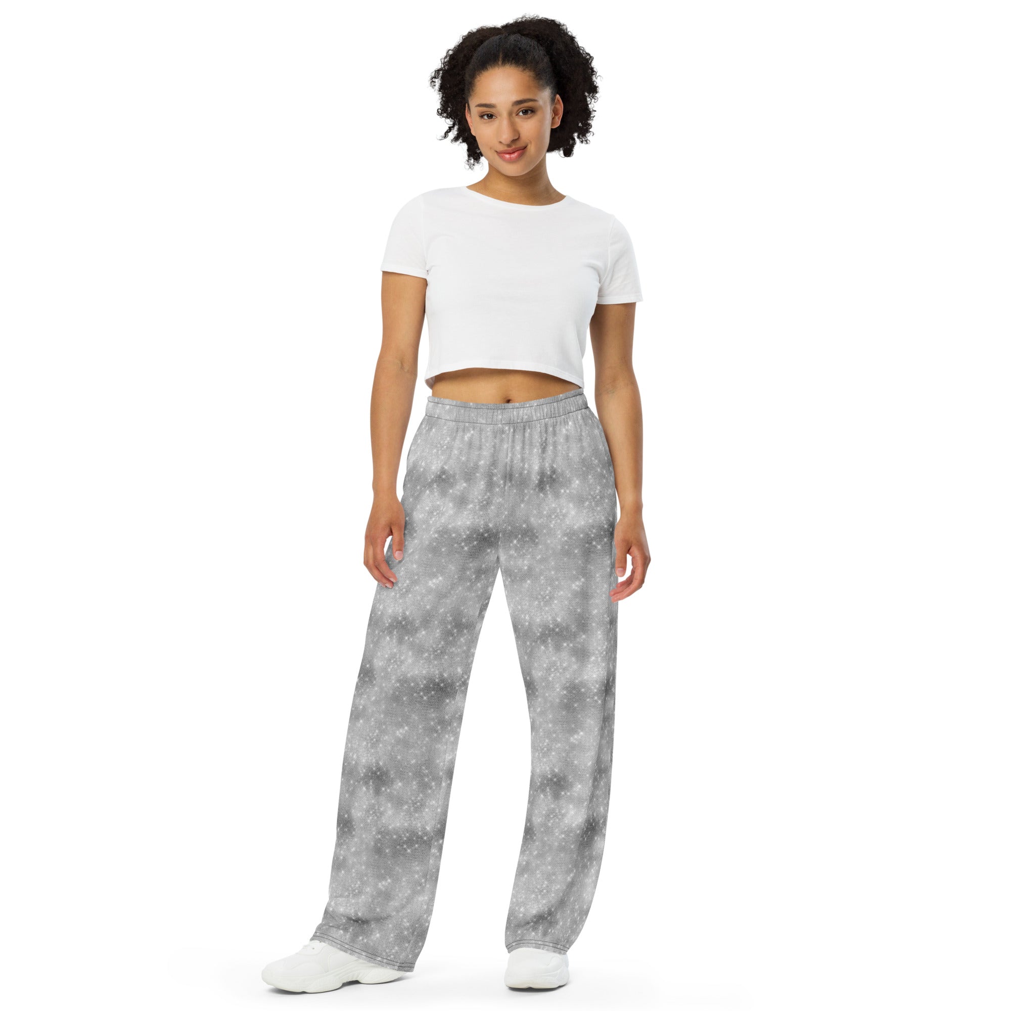 All-over print unisex wide-leg pants, Stylish- Relax pants, Back to School