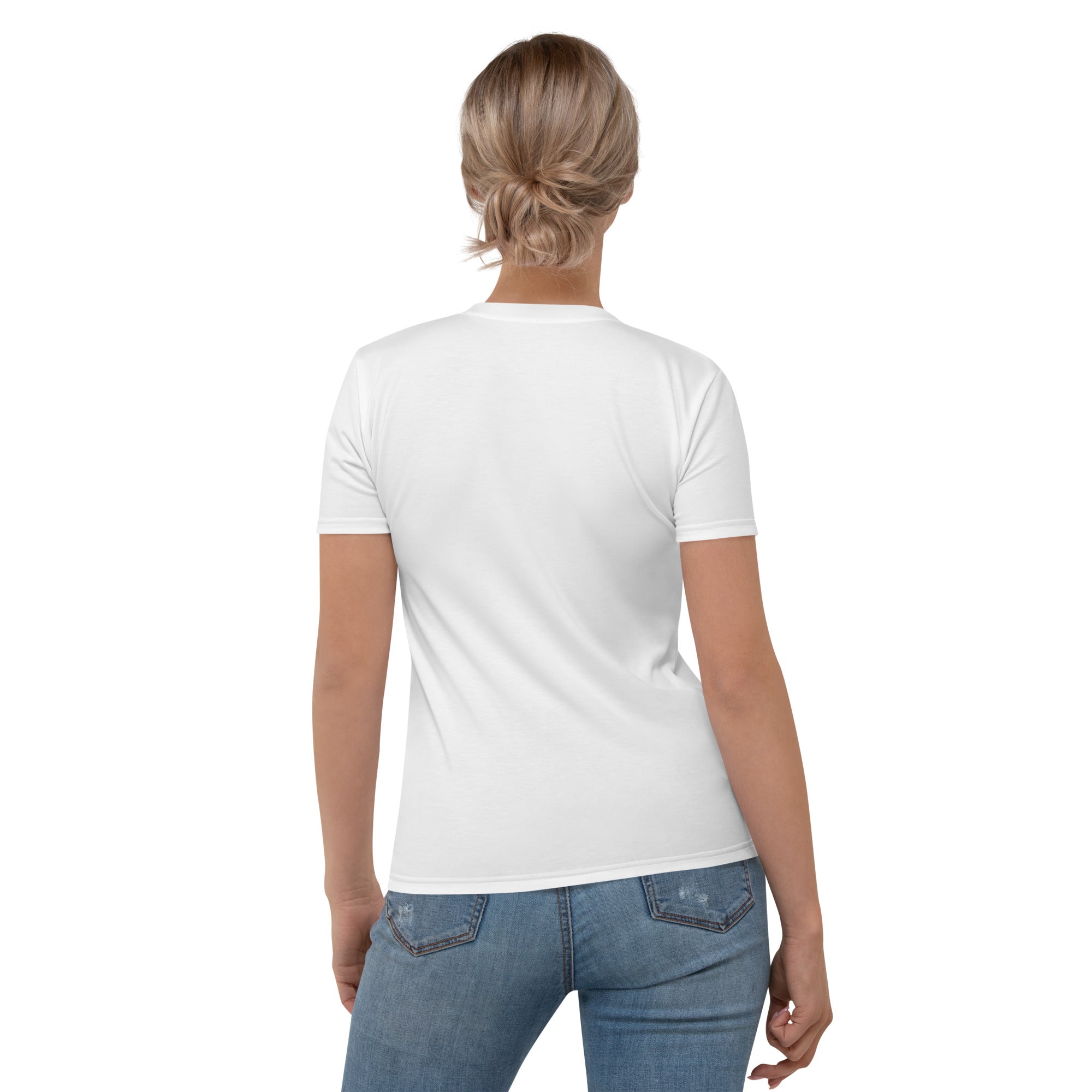 Women's T-shirt, Customized T Shirt, Flaming-Roses-T Shirt, Playful T Shirt