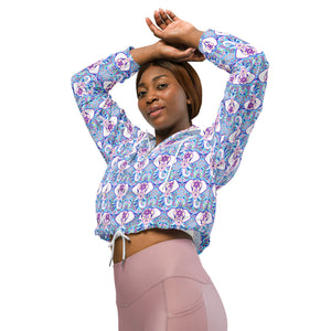 Women’s cropped windbreaker, lightweight, waterproof,  Choose your Design XS TO 2XL