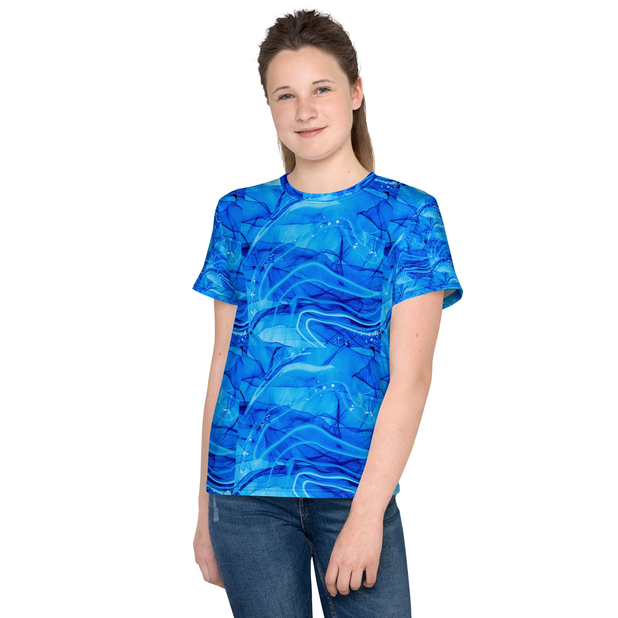 Youth crew neck t-shirt.