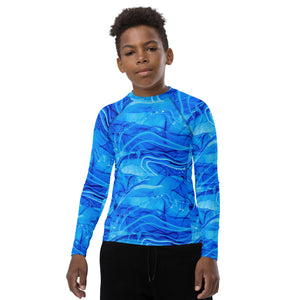 Youth Rash Guard shirt.  swim wear, beach wear, bathing suit