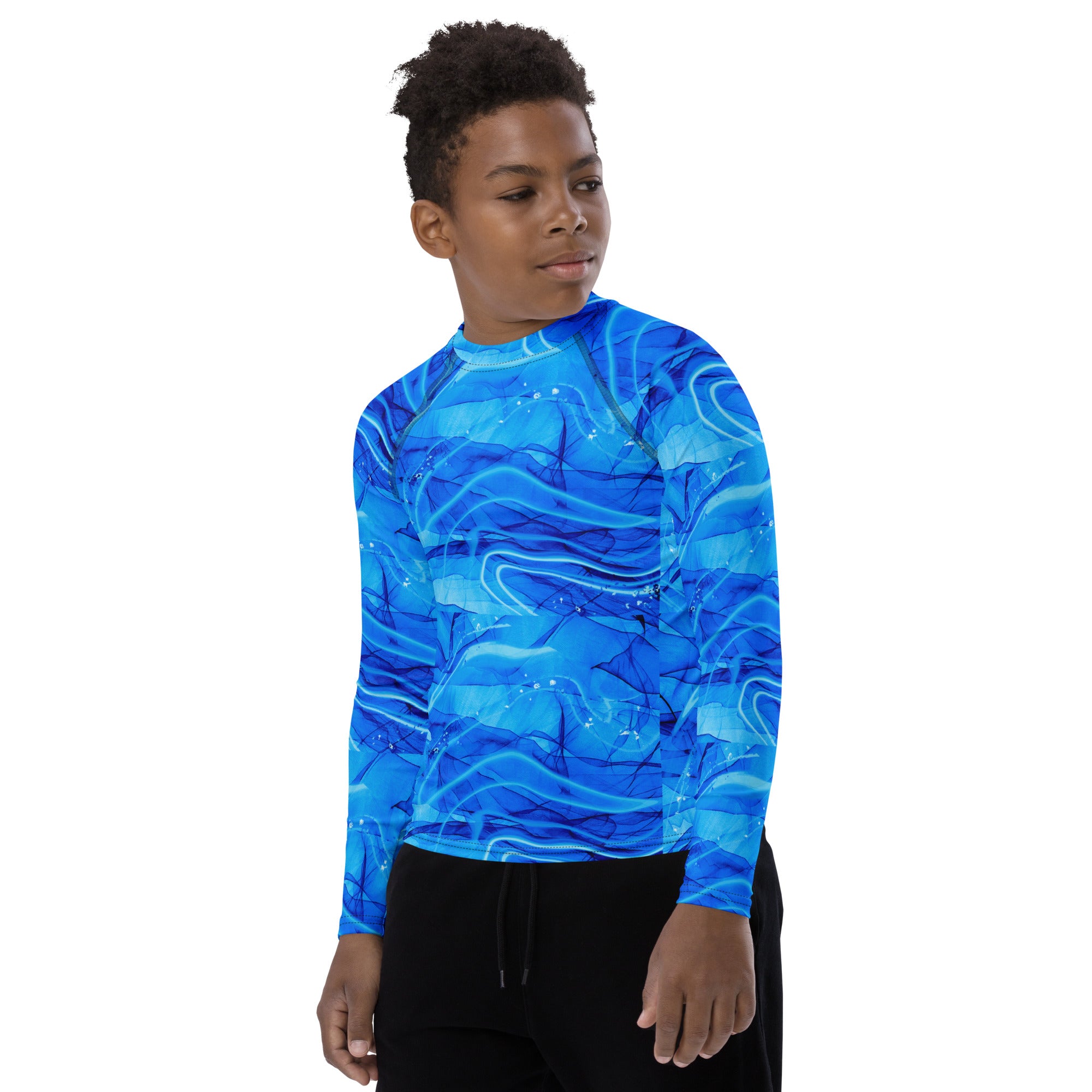 Youth Rash Guard shirt.  swim wear, beach wear, bathing suit