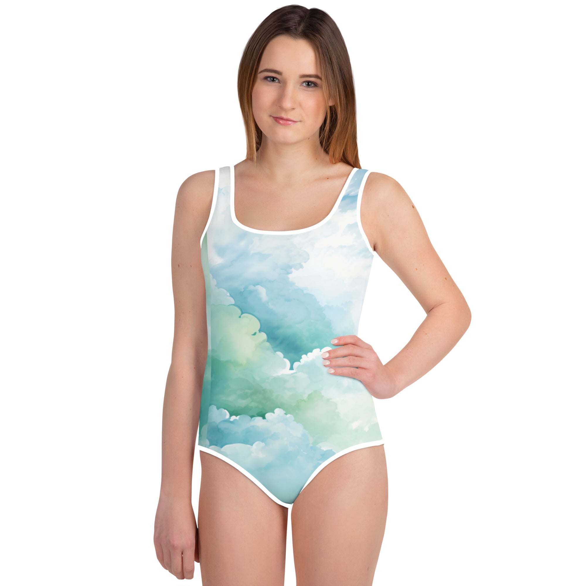 All-Over Print Youth Swimsuit - Teens Bathing Suit