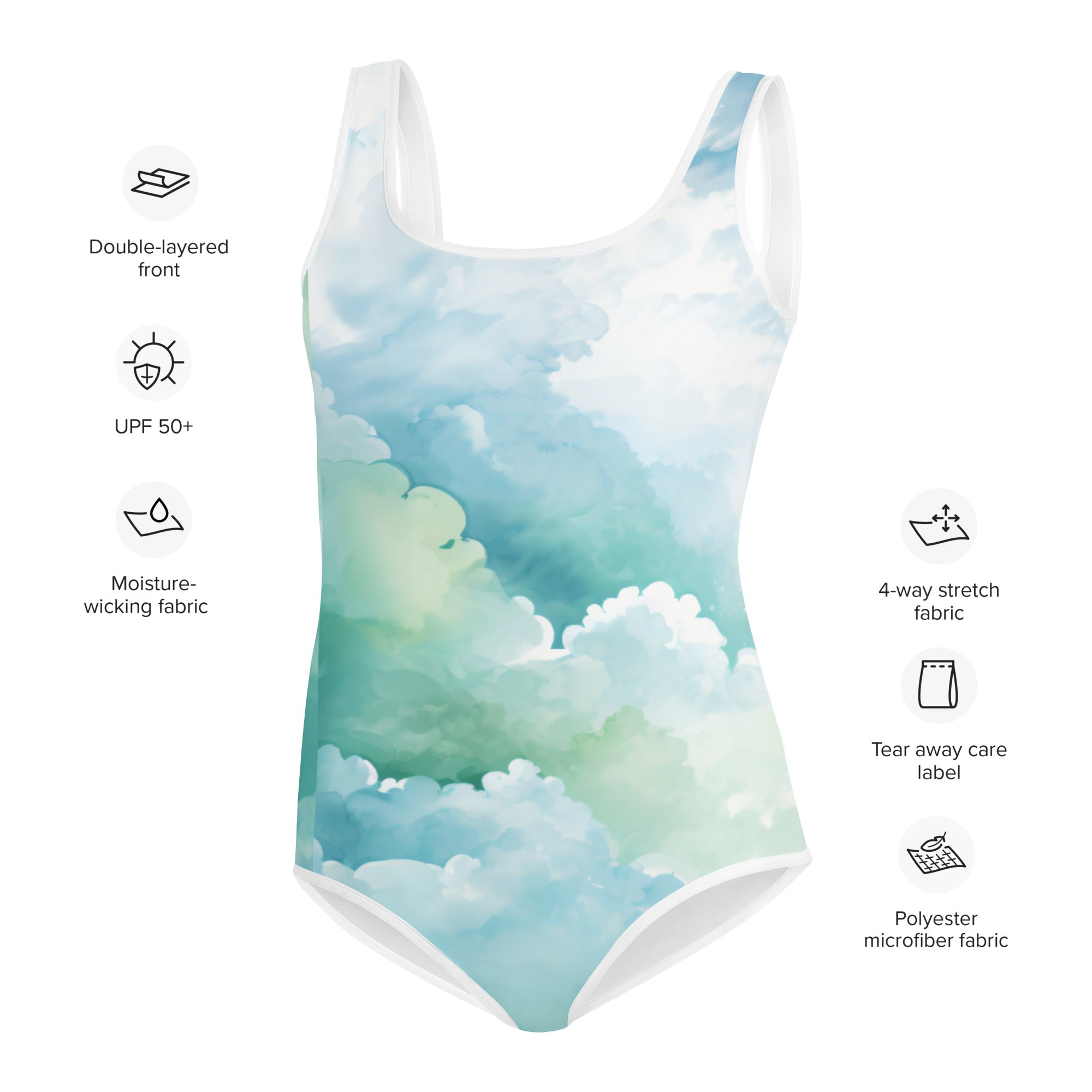 All-Over Print Youth Swimsuit - Teens Bathing Suit