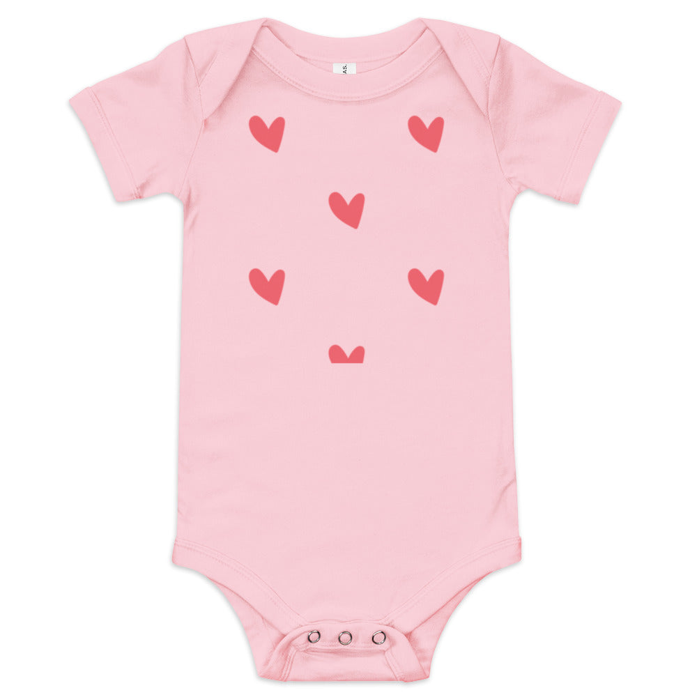 Baby short sleeve one piece, 100% Cotton,