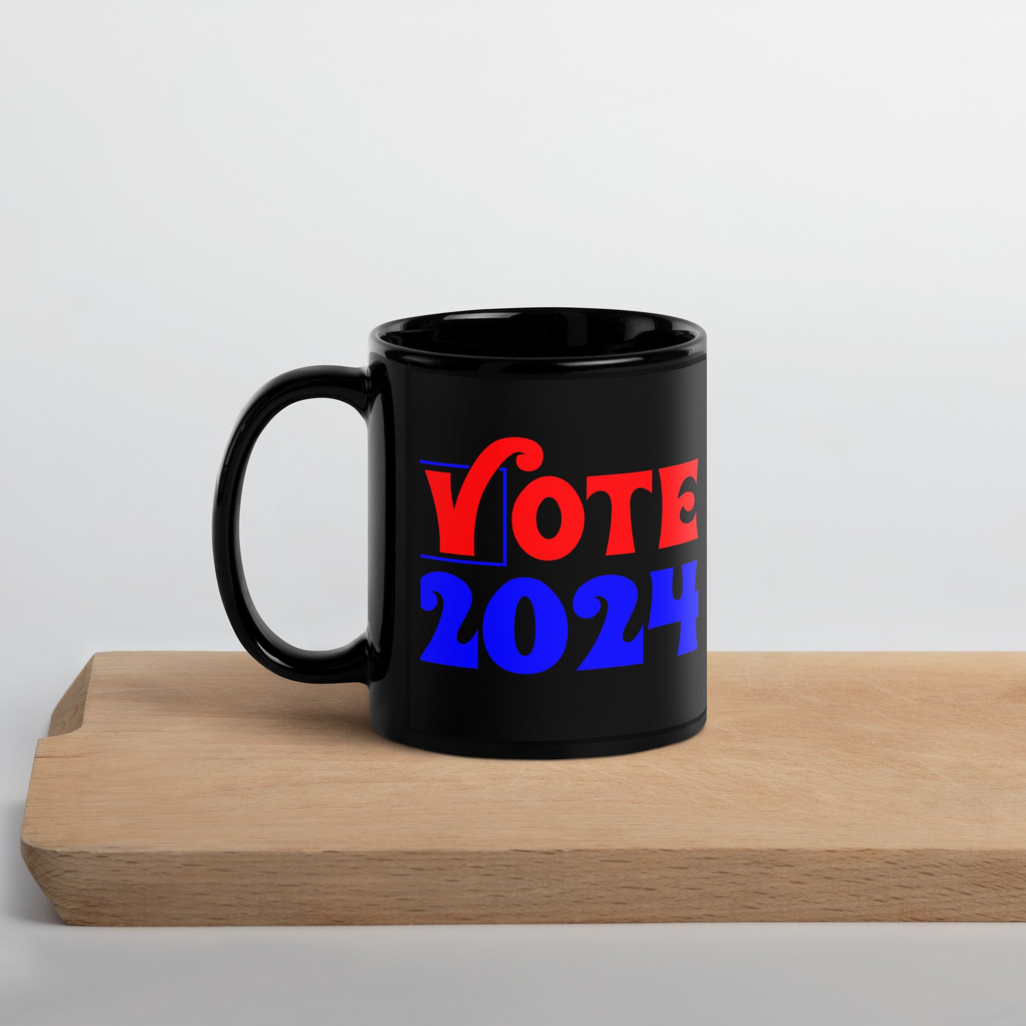 Black Glossy Mug, Harris /Walz 2024