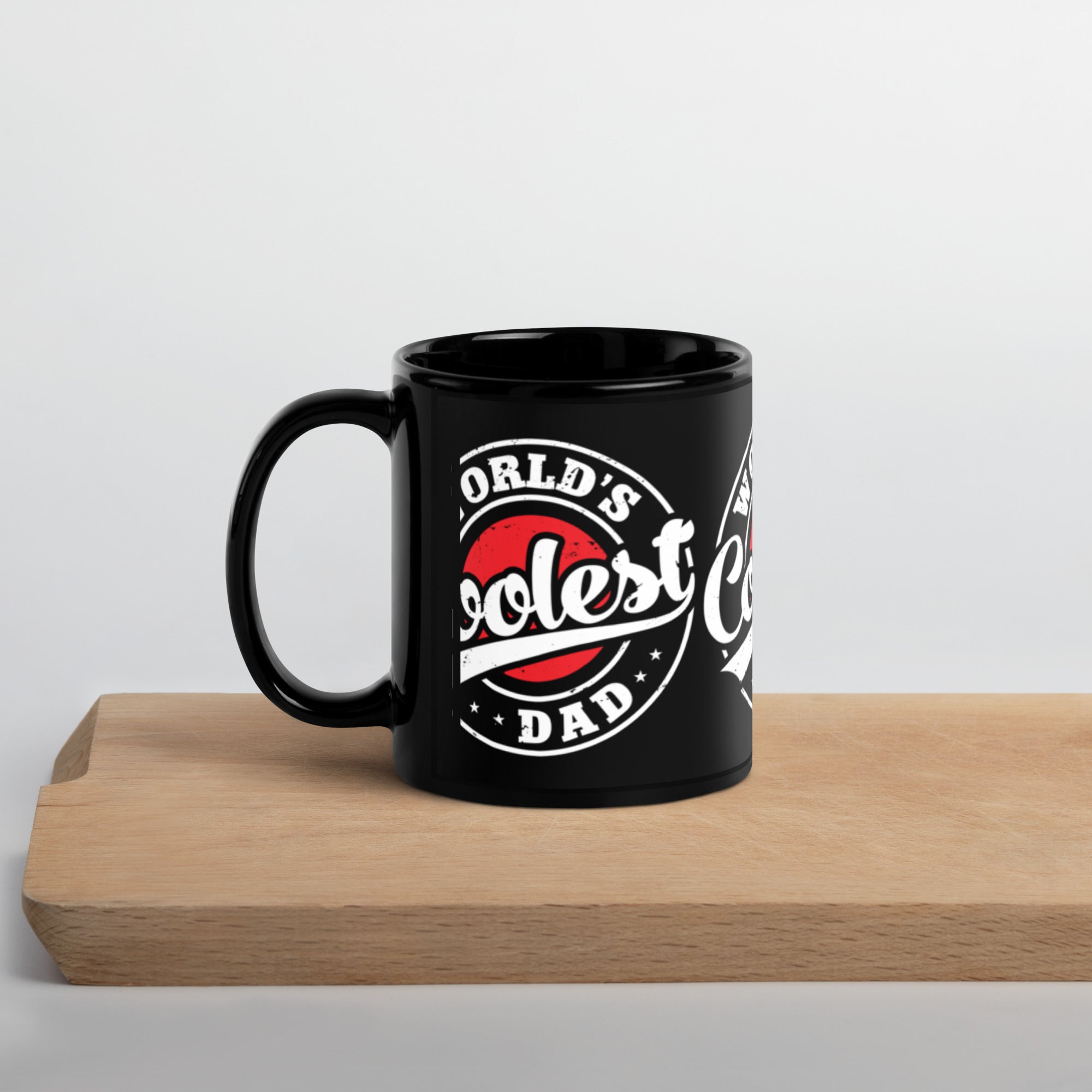 Coffee cup, Coffee Mug, Father's day, Black Glossy Mug
